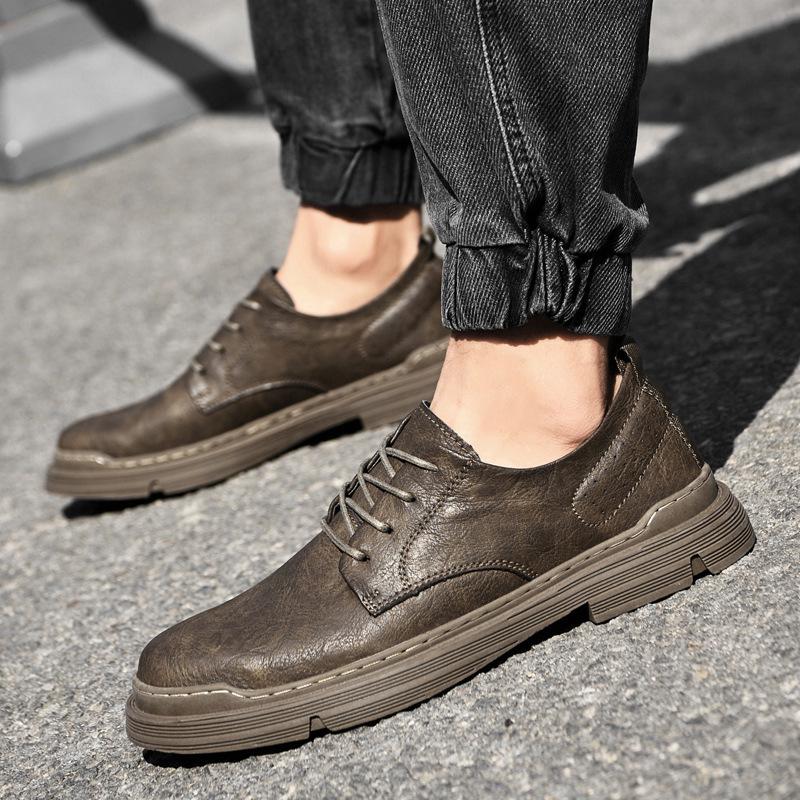 Men's Cowhide Leather Casual Work Shoes - New Formal Business Style