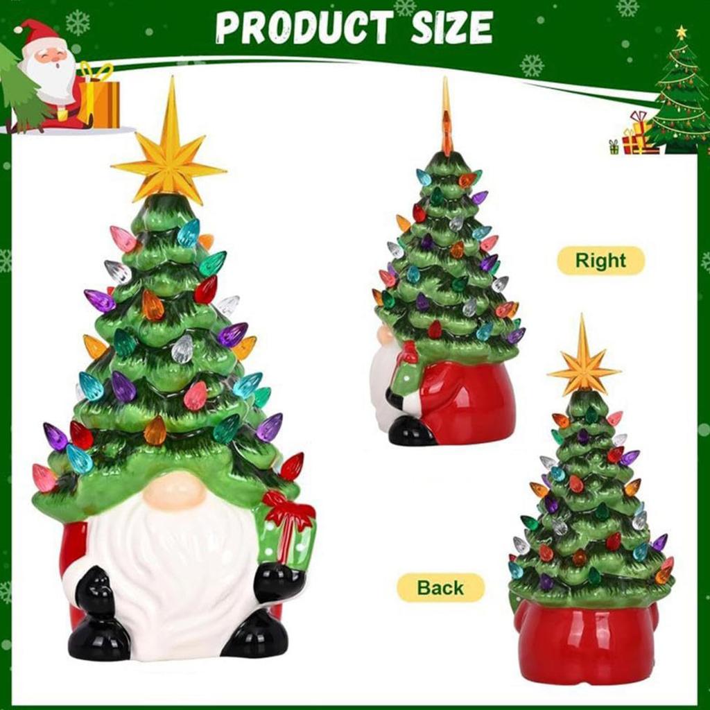 Lifelike Gnome Ornament Multi-Purpose Resin Xmas Gnome Crafts Small Christmas Dwarf Figurine for Home Decor