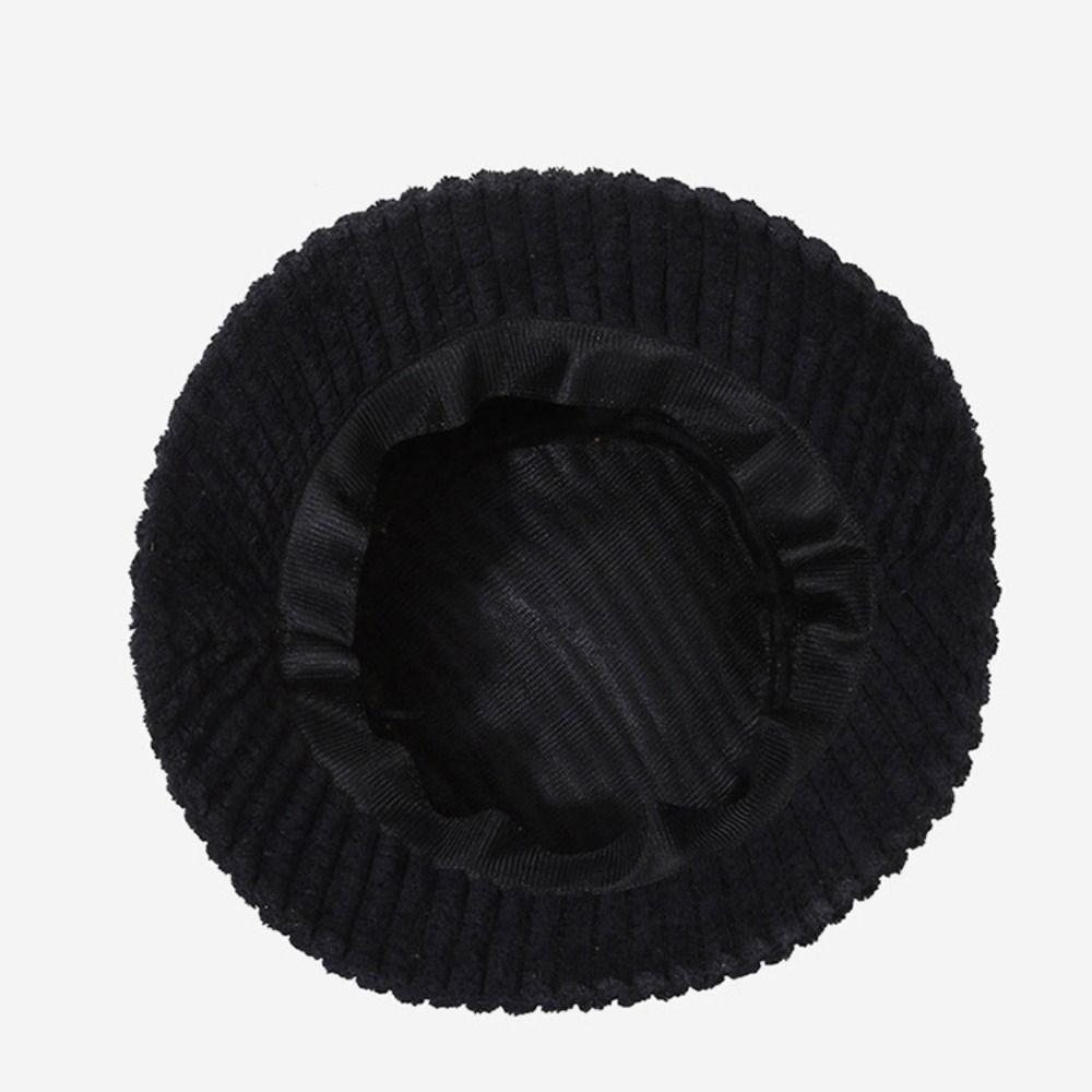 Adjustable Corduroy Bucket Hat Breathable Travel Sun Shade Cap Fashion Fisherman Hat for Women