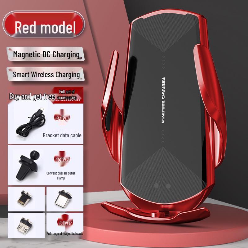 Q3 Wireless Car Charger Mount: 15W Automatic Clamping Phone Holder for Navigation