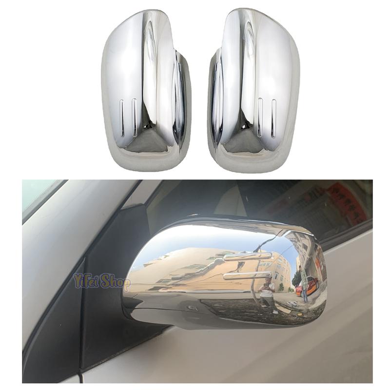 YOYO ABS Chrome Car Accessories Door Mirror Cover Trim Paste Style Carbon For Toyota Auris Vitz 2006 2007 2008 2009 2010 2011
