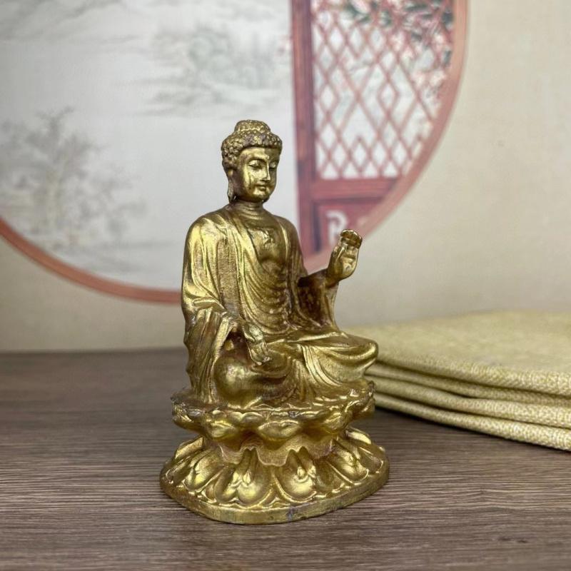 Kopparlegering, Buddha Shakyamuni-statyett, heminredningshantverk, bilprydnader