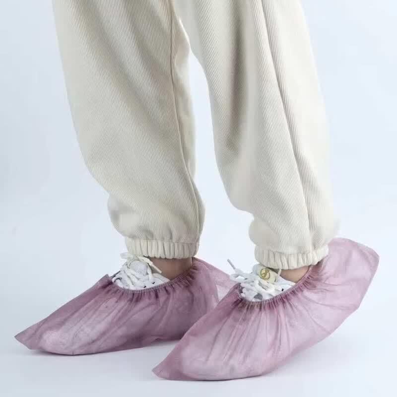 OEING Disposable Non-woven Thickened Household Indoor Shoe Covers (100-pack)