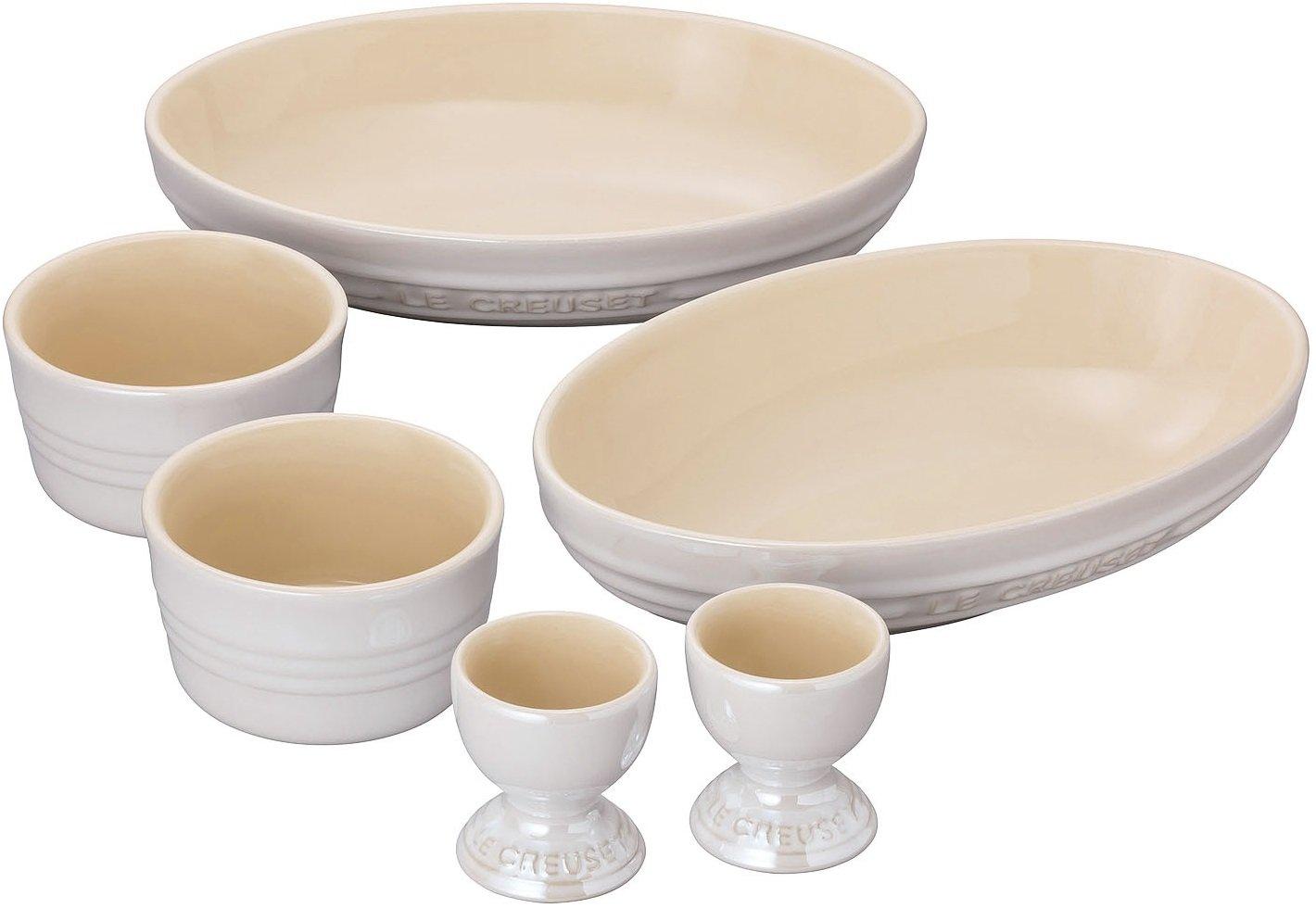 Le Creuset Pair Tableware Set White Luster