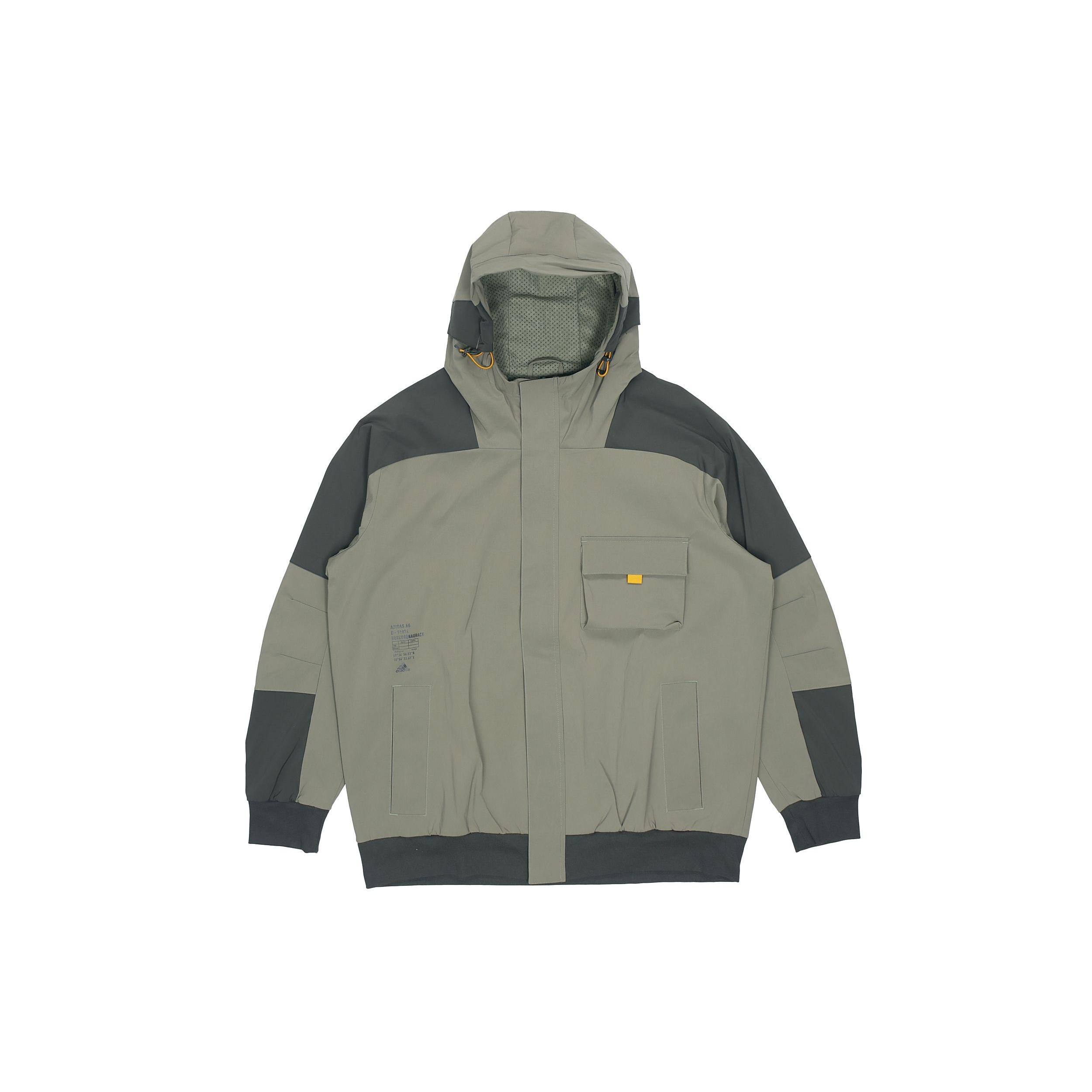 adidas Th Jkt South Colorblock Windproof Casual Fleece Lined Hooded Jacket Green Men s GR6953 L