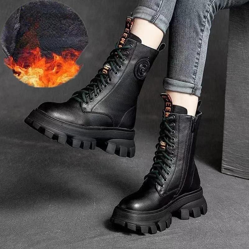 

Fashion Middle Heel Winter 2024 Mid Calf Shoes Woman New In Half High Boots for Women Designer Luxury Boot Fashion Waterproof Quality Pu 40
