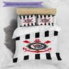 Sport Club Football Crest Printed Pattern Duvet Cover Set – includes 1 duvet cover and 2 matching pillowcases Bedroom decor Christmas gifts