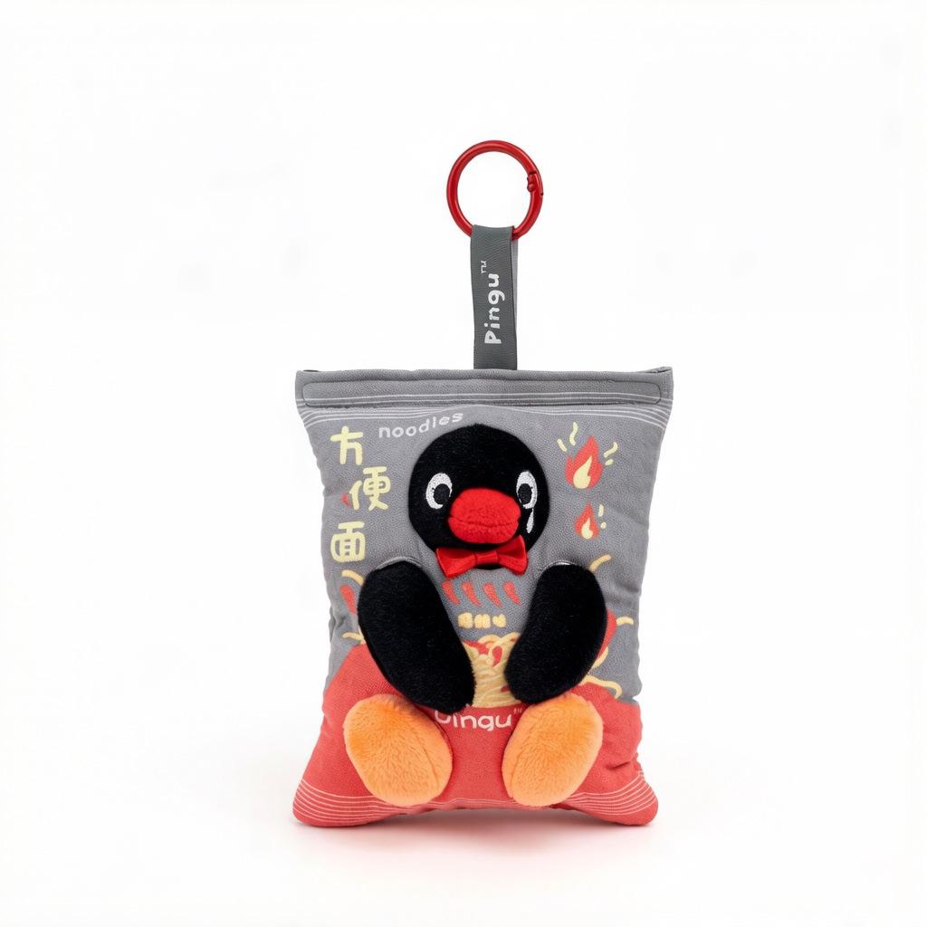Portachiavi Peluche Pinguino Originale Bambola Ornamento per Zaini