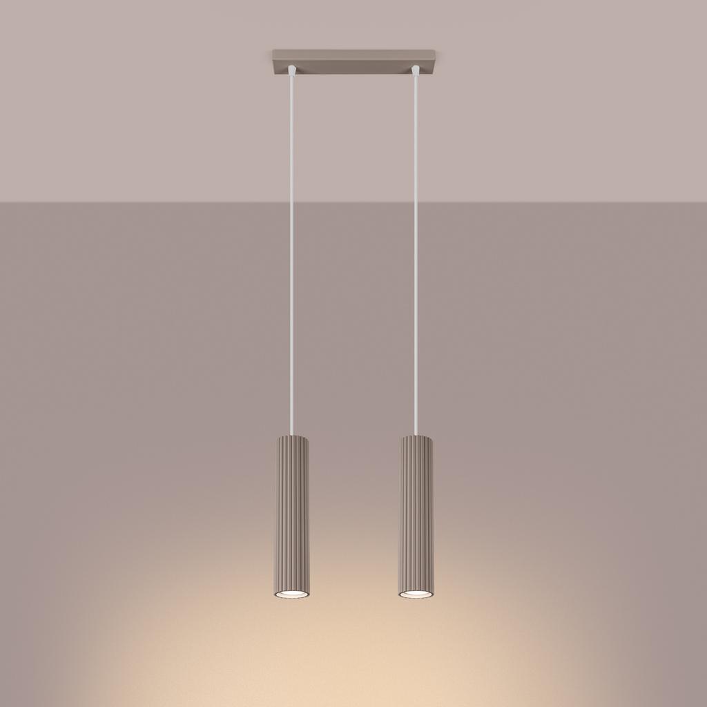 Carbon 2 taupe pendant lamp
