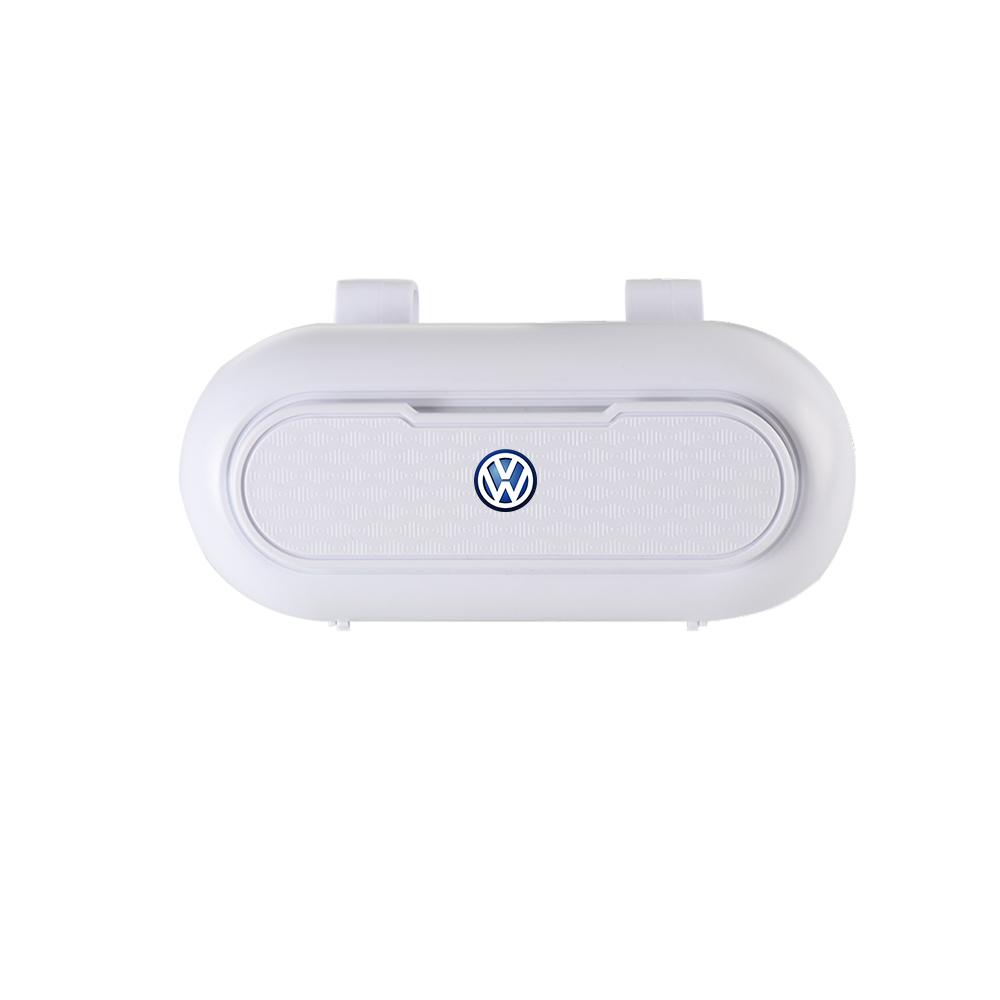 Car Sun Visor Glasses Frame Sunglasses Card Storage Case For Volkswagen VW R Polo Passat Rline Golf Tiguan Jetta GTI ID.3 TouranOJ6