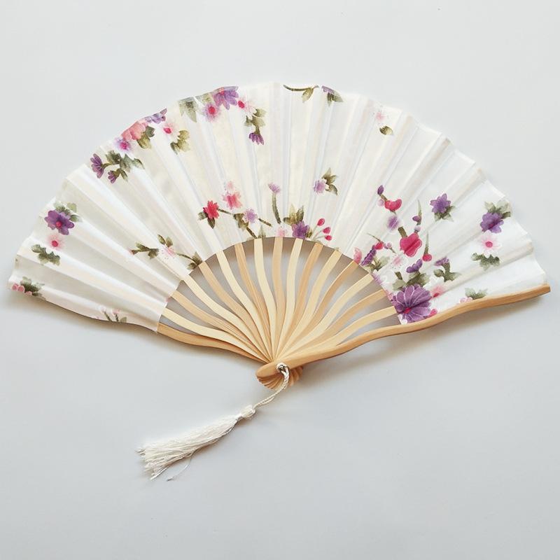 Elegant Multi-Pattern Japanese Style Personalized Handmade Fan Crafts Dance Hand Fan Folding Fan Home Decoration Summer Gift