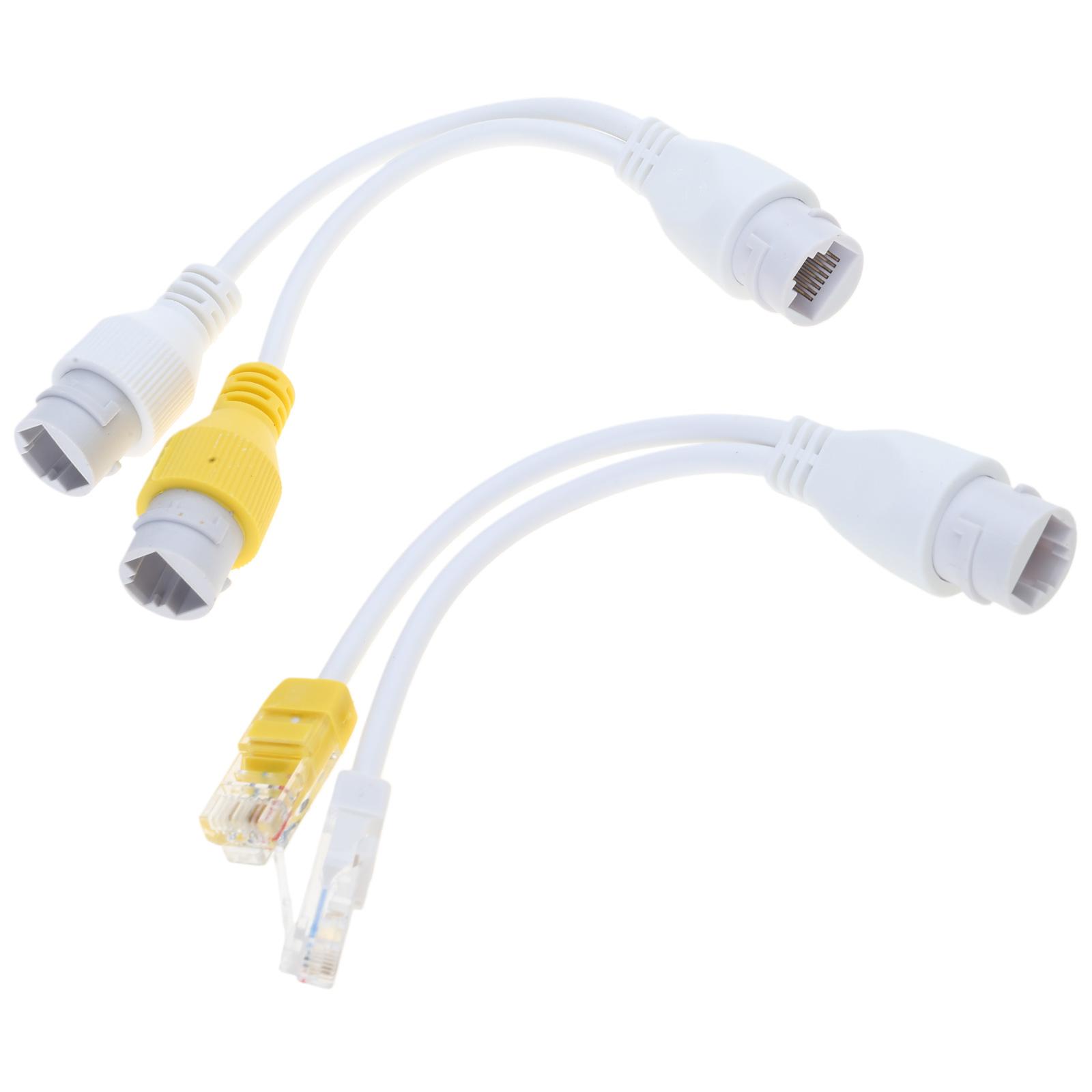 

Ethernet PoE Splitter Combiner Adapter RJ45 Network Connector for Security Camera Installation Ethernet Cable Management