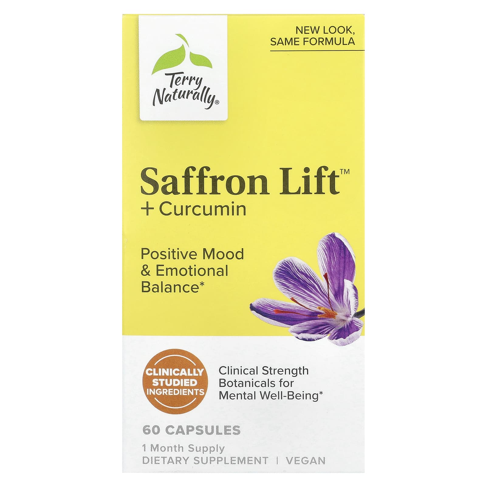 

Saffron Life + Curcumin, 60 Capsules
