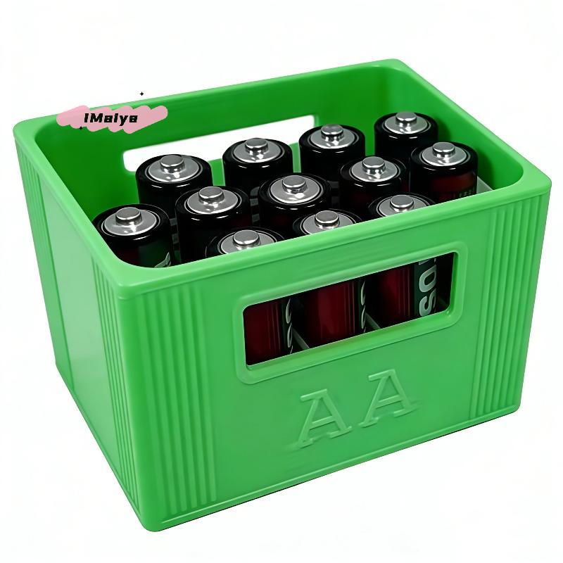 1 Stück 30/20 Fächer Große Kapazität Langlebiger Kunststoff-Organizer 3D-gedruckte Batterie-Aufbewahrungsbox für AAA/AA-Batterien