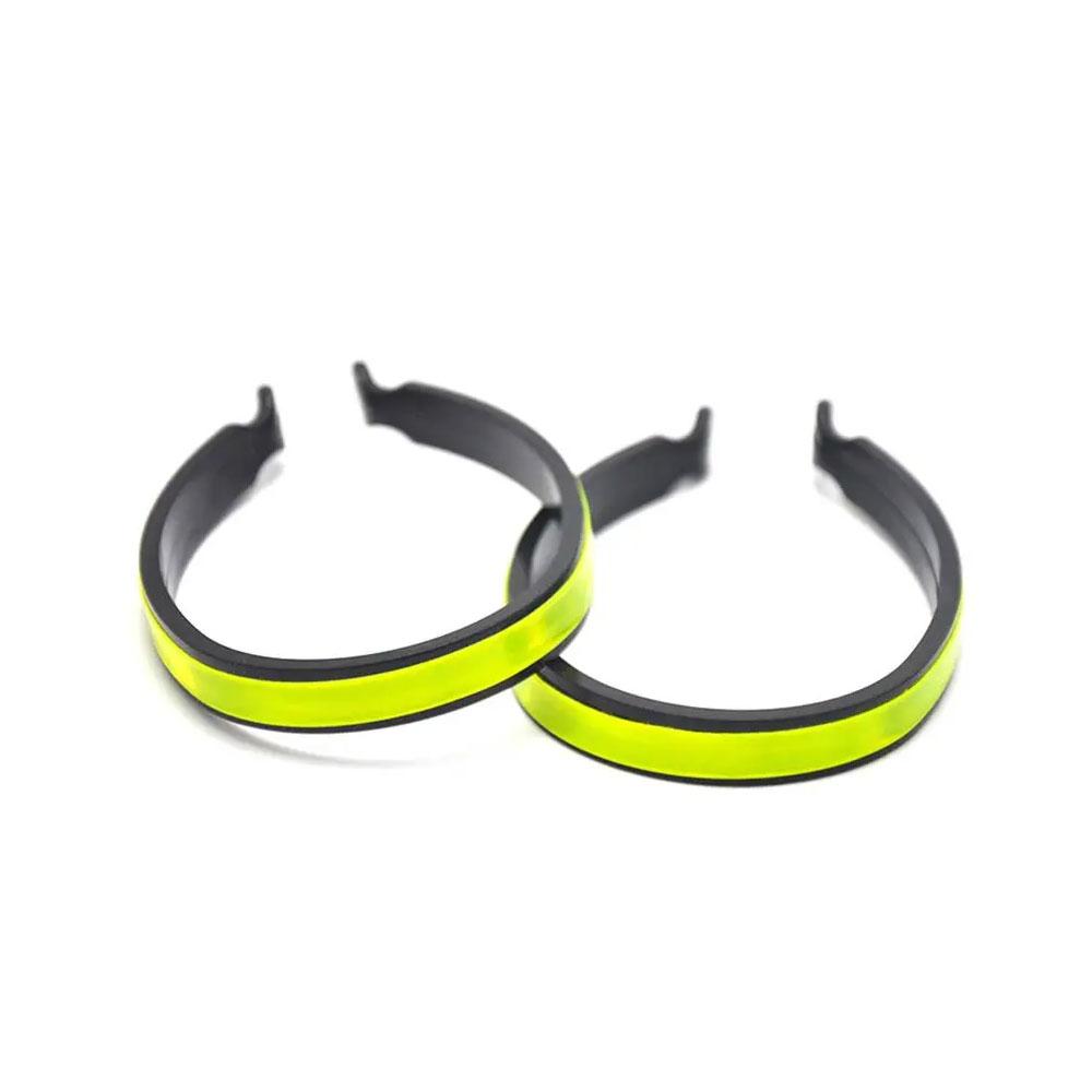 2pcs Cycling Reflective Trousers Bands Clips Strap Bicycle Ankle Leg Bind Bandage Trousers Pant Bands Clips Strap Windproof Clip
