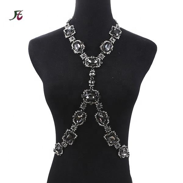 Fashion Carnival Masquerade Women Sexy Underwear Rhinestone Body Chain Crystal Bikini Bra Chain