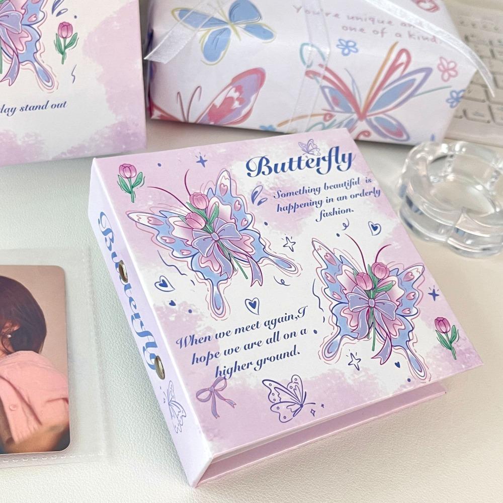 Butterfly/Puppy Design Photocard Collection Booklet Loose-leaf Photocard Holder Concert