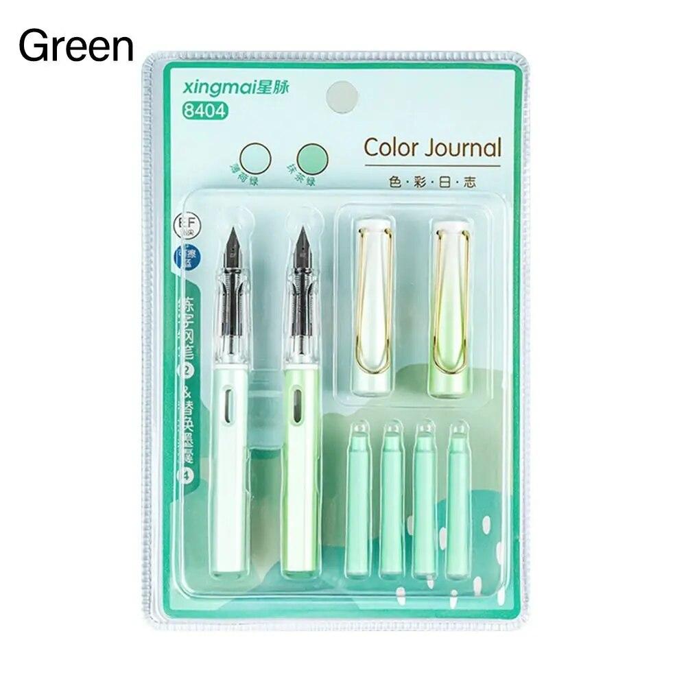 Zasněné přechodové pero 0,38 mm modré inkoustové plnicí pero Vyměnitelné inkoustové gelové pero Dárkové studentské kreativní psací potřeby Školní kancelářské potřeby