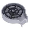 High Pressure Sink Glass Rinser Bar Automatic Cup Washer Kit with ABS Base 80cm Hose Silver