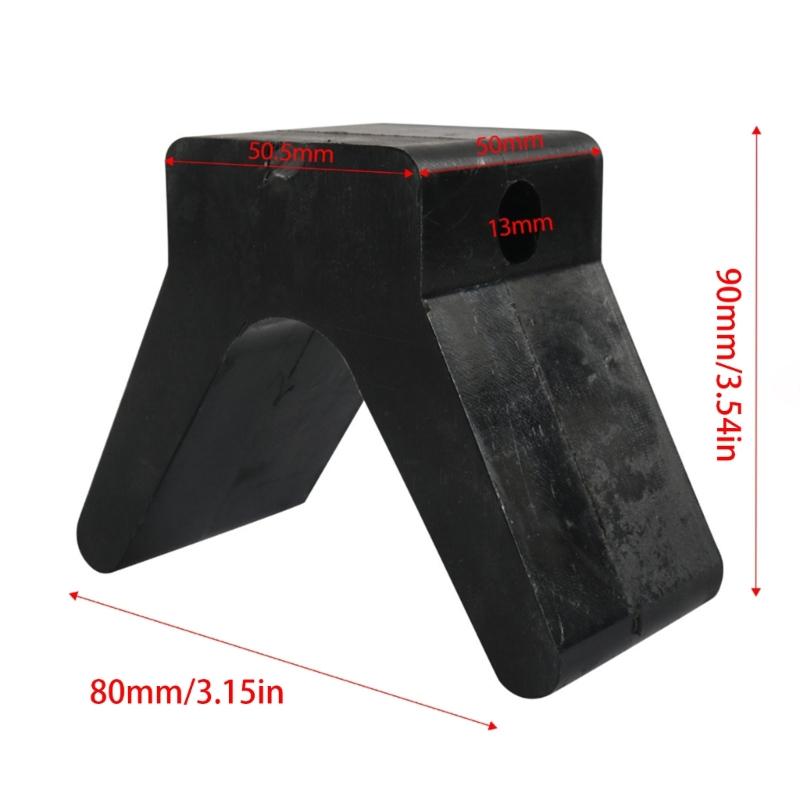 High Strength Rubber Yachts Boat V Block Designed for Kayaks Marine Trailers Resistant to Saltwater and UV for Longevity