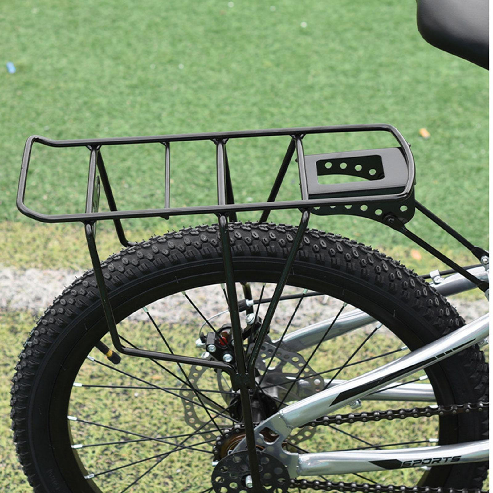 

Rear Rack Back Seat Solid Bracket Cargo Carrier for Food Delivery Outdoor Cycling Equipment Riding чёрный