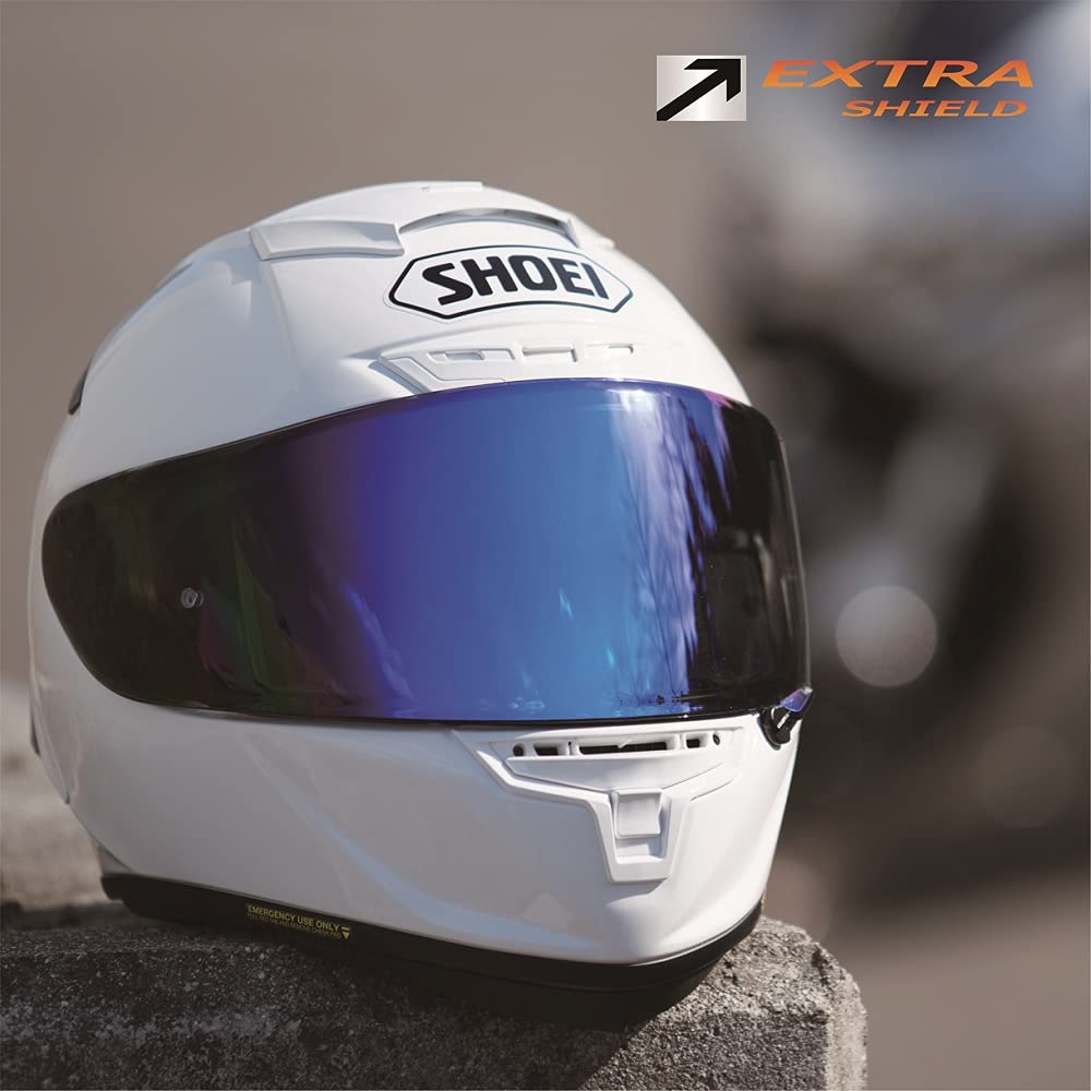 Yamashiro EXTRA Shield (Extra Shield) for Shoei CWR-1 Motorcycle Helmet, Smoke/Silver, Compatible with X-14/Z-7/RYD, Model EX109500
