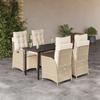 VidaXL 5-Piece Garden Dining Set with Cushions, Patio Table and Chair, Patio Furniture, Outdoor Furniture, 3213247