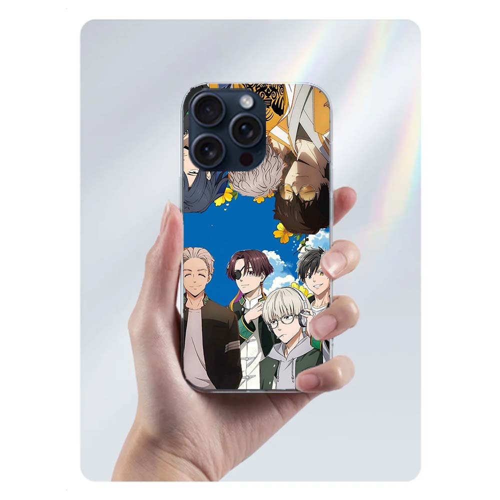 Anime Wind Breaker Sakura Clear Phone Case For Iphone 17 Air 16 Pro Max 15 Pro 14 Plus 17E 16E 11 13 12 Mini Cover Cases Fundas