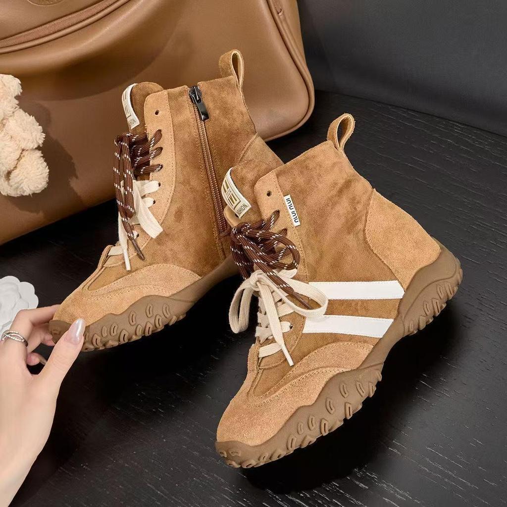 Niche Women's 6cm Height-Boost High-Top Sneakers for Autumn/Winter 2025