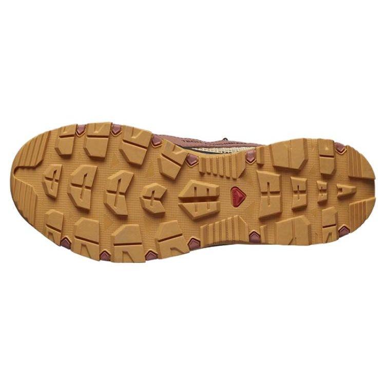 SALOMON Techamphibian 5 Leather Non-Slip Shock Absorbing Durable Low-Top Outdoor Functional Shoes Women Shoes Yellow L471170