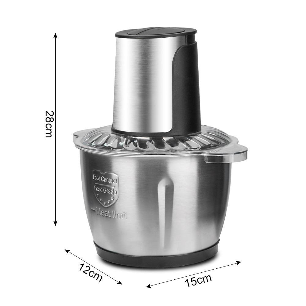 

2 Speeds Stainless Steel Meat Grinder New Electric Chopper Household Food Processor Kitchen Garlic Vegetable Grinder