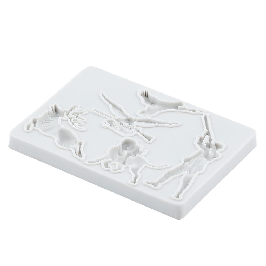 Hunter Animals Silicone Molds Deer Dog Owl Bird Fondant Mold Cake Decorating Tools Cupcake Topper Chocolate Candy Craft Gum Paste Polymer Clay