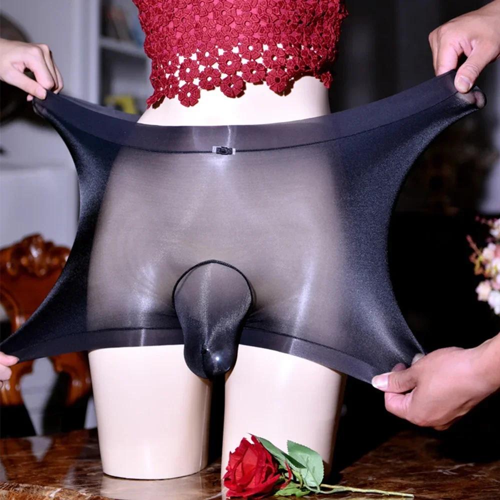 Mens Sissy Pouch Panties Ultra-Thin Sheer Briefs Lace Gay Underwear Erotic Lingeries Sexy Hot Invisible See Through Underpants