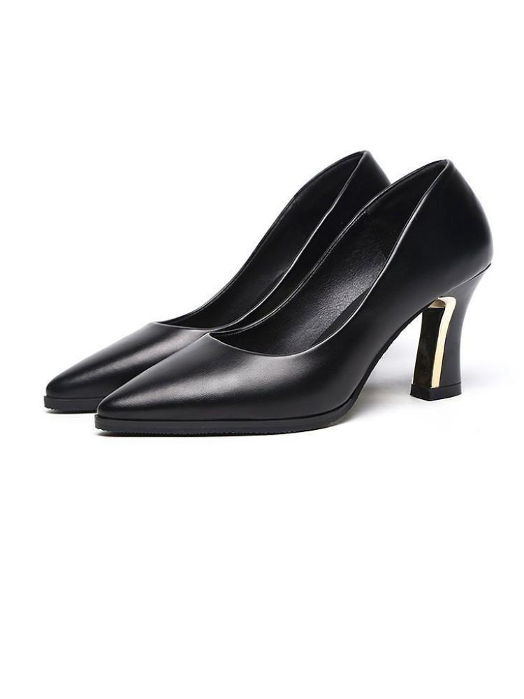 Damenschuhe Damenmode süß leicht schwarz Frühling & Sommer Stilettos Lady cool Komfort Arbeitspumps ga182
