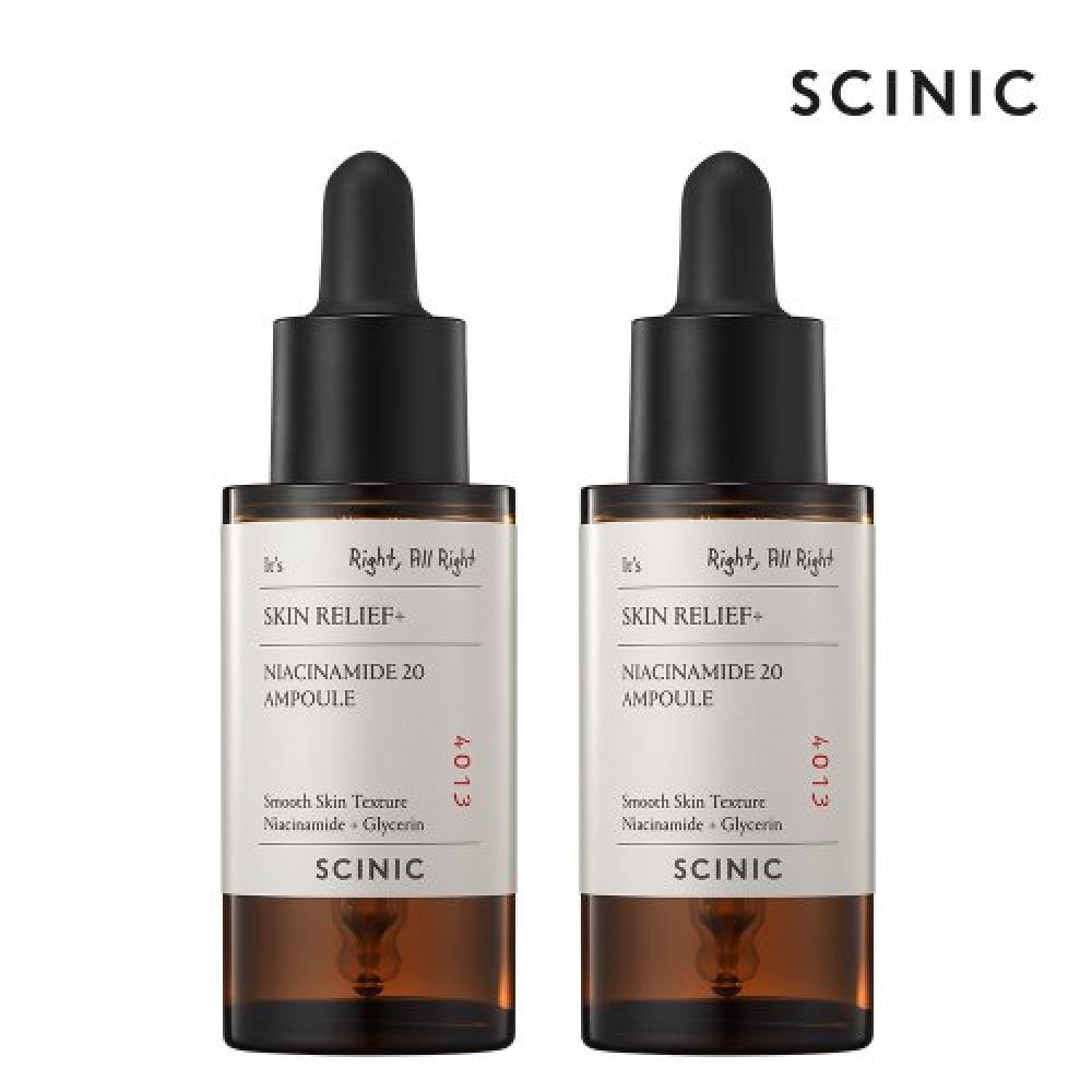 Scinic Skin Relief Niacinamide 20 Ampoules 30ml 2 FREE