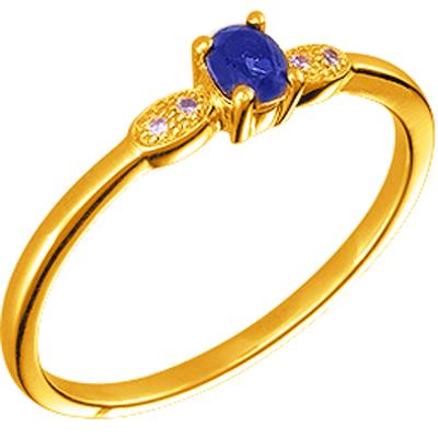 Sapphire 'Scarlett' Gold Plated Ring