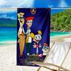 Custom Name Beach Towel Dexter Power Adventure Beach Towel, Soft Microfiber, Gift for Her/Him, Birthday, for Pool, Beach, Travel, Fan Gifts