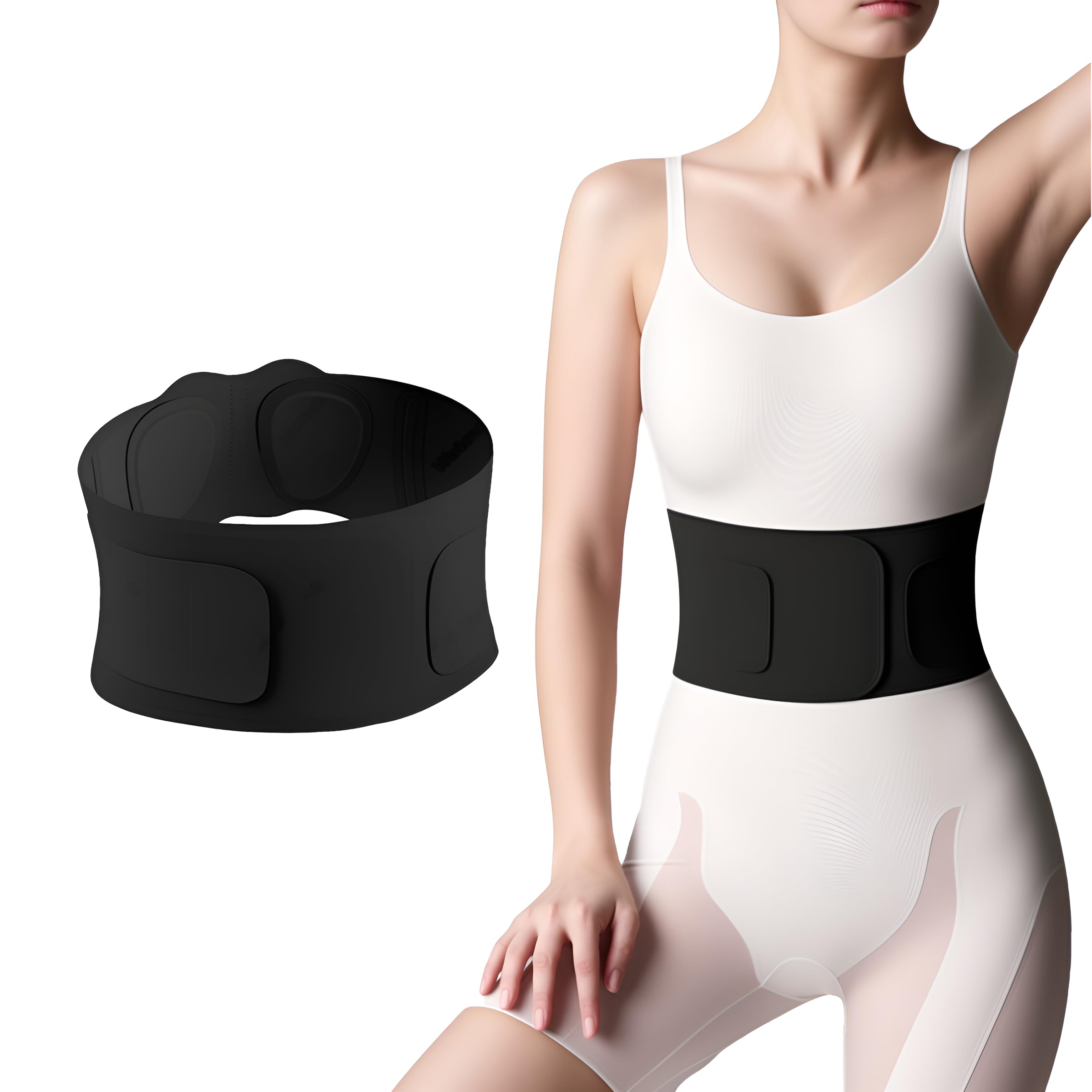 

Rib Lumbar Posture Core Hand Washable Belt, Support, Correction, Support, Breathable, Adjustable, (Size M)