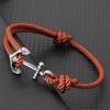 Trendy Anchor Bracelet Milanese Rope Braided Braclet Men Women Casual Accessories Beach Surf Viking Adventure Jewelry Gifts