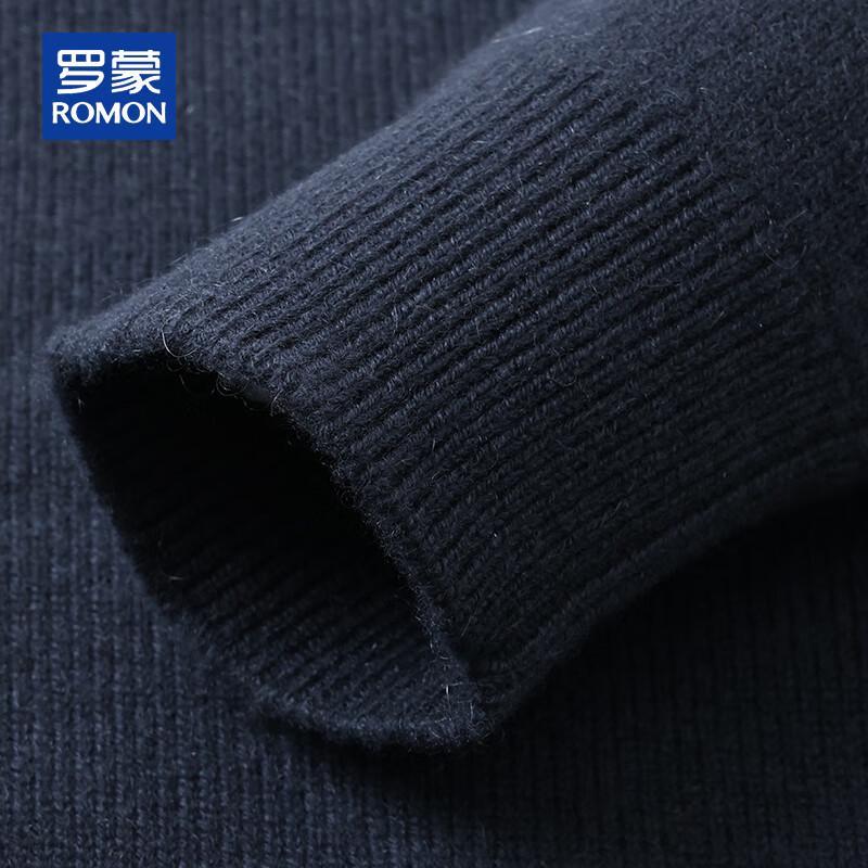 ROMON Men's Thick Pure Cashmere Half-High Collar Sweater