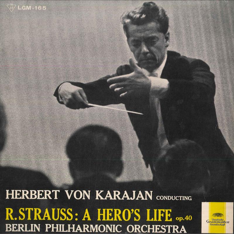 

LP Record HERBERT VON KARAJAN, BERLIN PHILHAR - Strauss: Symphonic Poem A Hero s Li LGM165PROMO DEUTSCHE GRAMMO Japan Classical Used