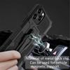 Military Mecha Back Clip Holder Phone Case for IPhone 15 14 13 Pro Max 7 6 15 Pro 14 Plus 11 Pro Max 12 XR 8 Plus Shockproof Magnetic Cover