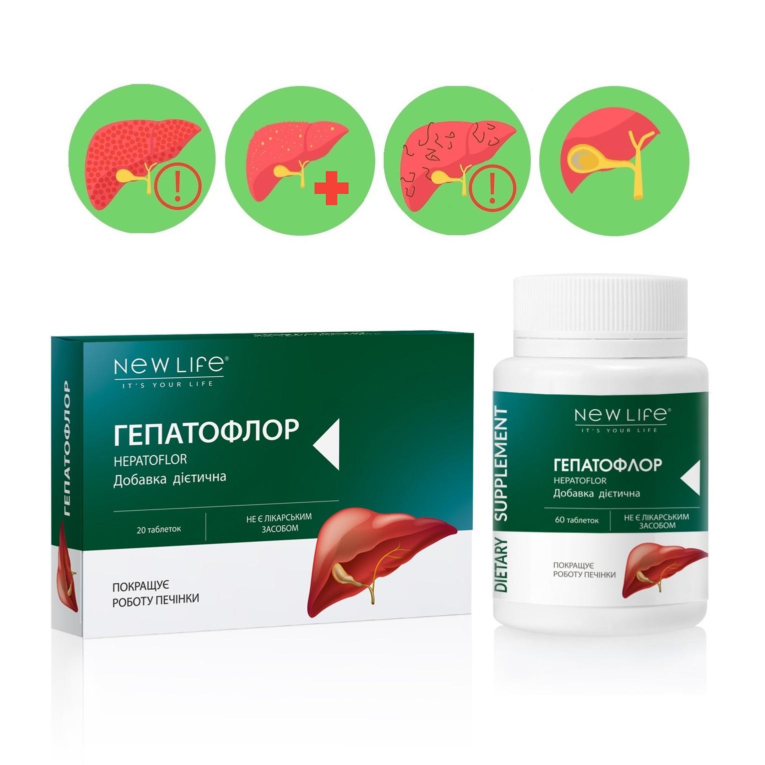 Integratore alimentare Hepatoflor New Life (supporto epatico)