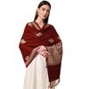 Women's Ghazal Kashmiri Aari Embroidery Stole (Size: 71X203 CM)
