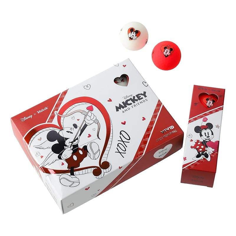 

Volvik golf ball DISNEY MICKEY AND FRIENDS white red 1 dozen (12 pieces)