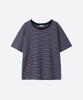 MOONSUN Mj Unisex, Stripe Oversized T-Shirt / Navy
