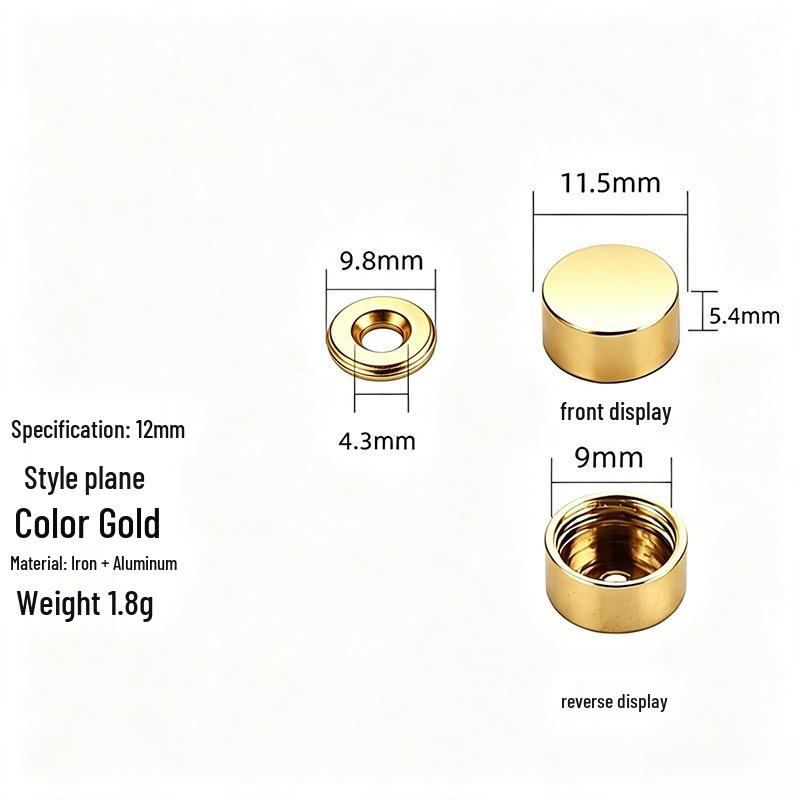 Acrylic Decorative Mirror Screw Cap for Glass and Tile Fixing