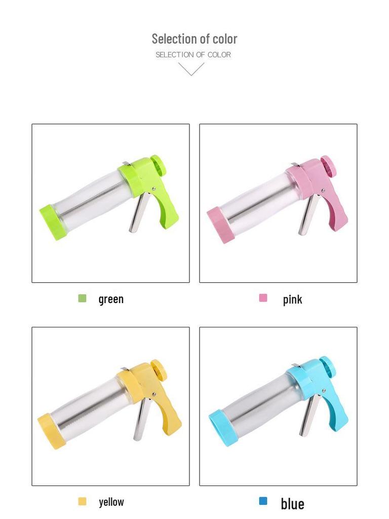 Cookie Decorating Set: Gun, Molds, Nozzles, Melting Tools, DIY Icing for Perfect Bakes