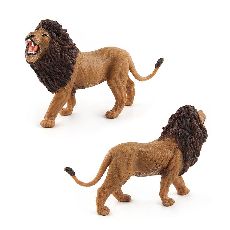 Animal Paradise Forest Animal Cognitive Figure Model Simulation Toy, Lion Family Of Three Optional