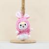 Rabbit Plush Cartoon Toys Keychain Stuffed Dolls Bag Decorations Gifts Kids